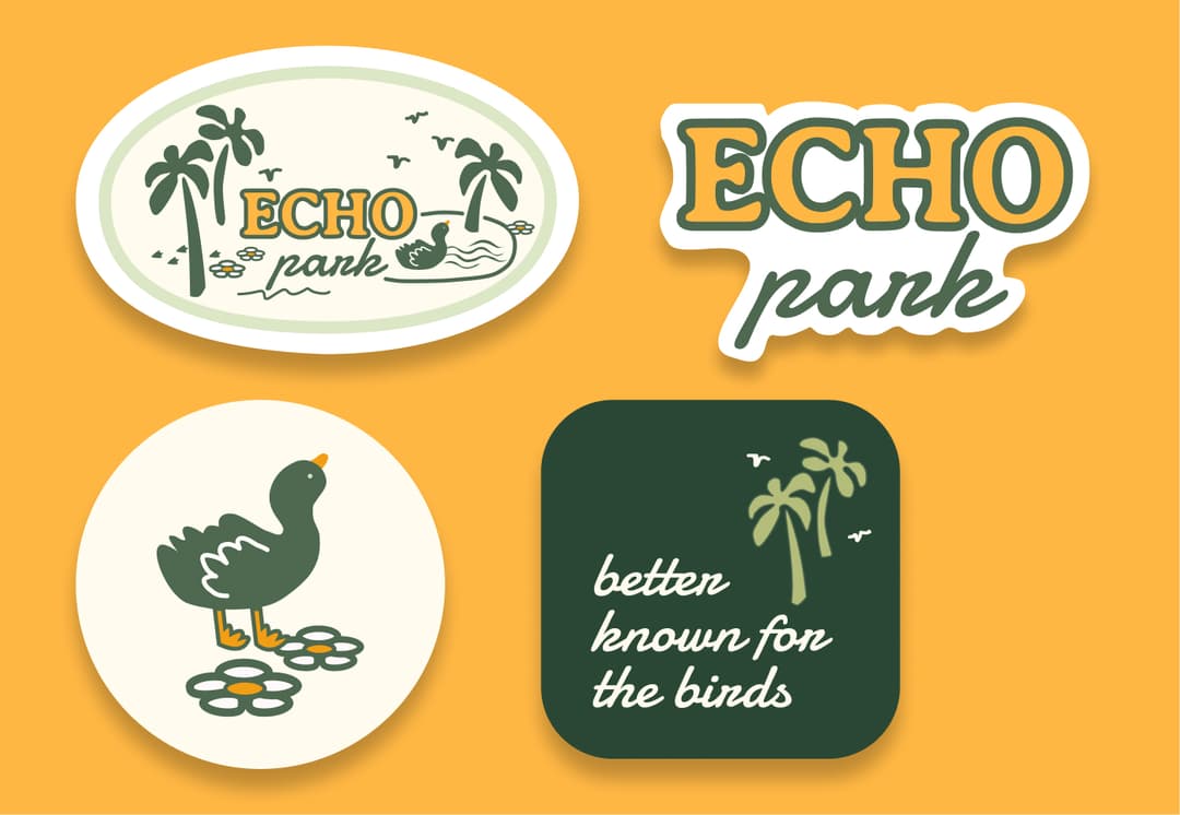 Echo Park sticker sheet design