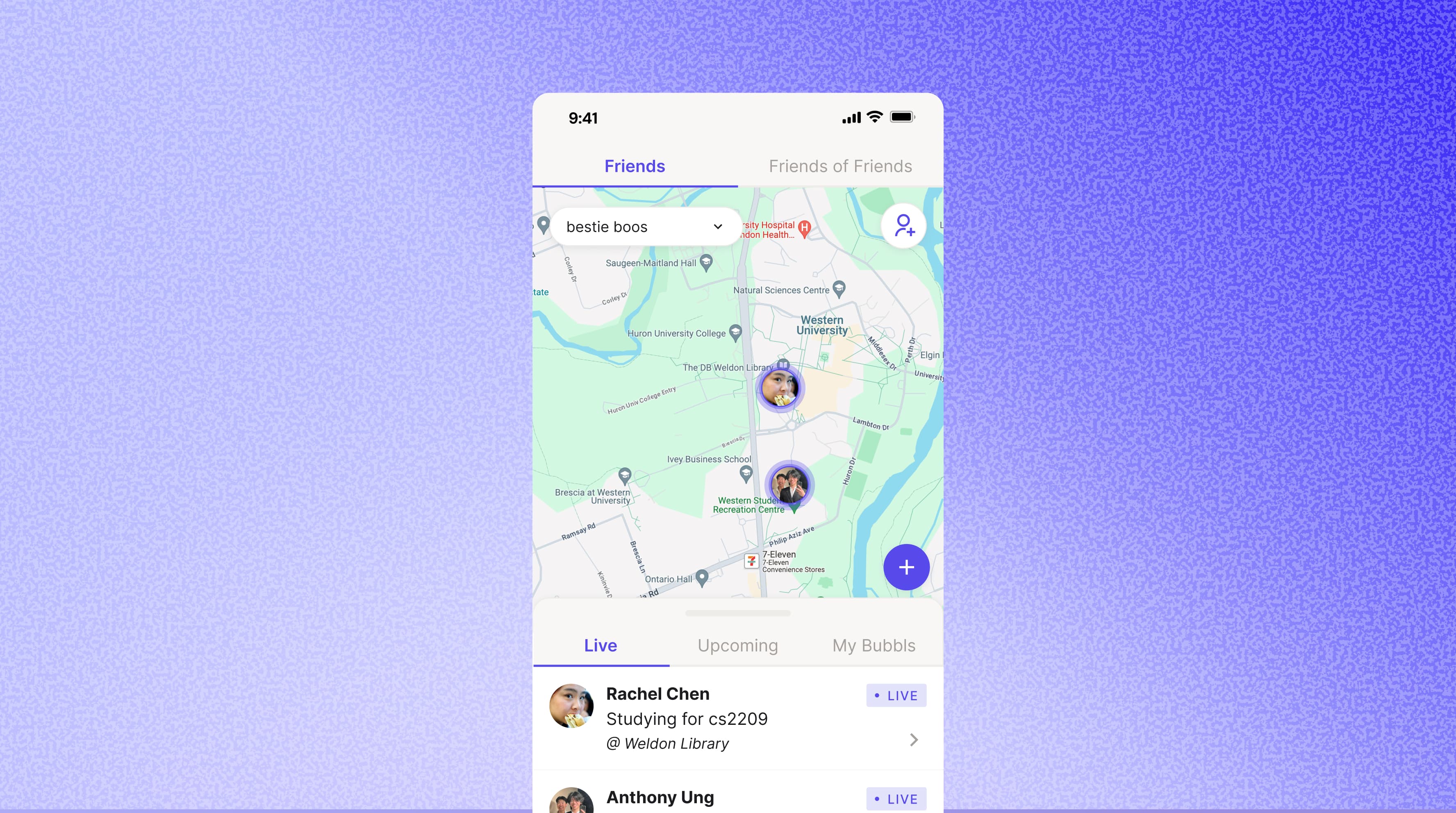 Location-based social interaction concept