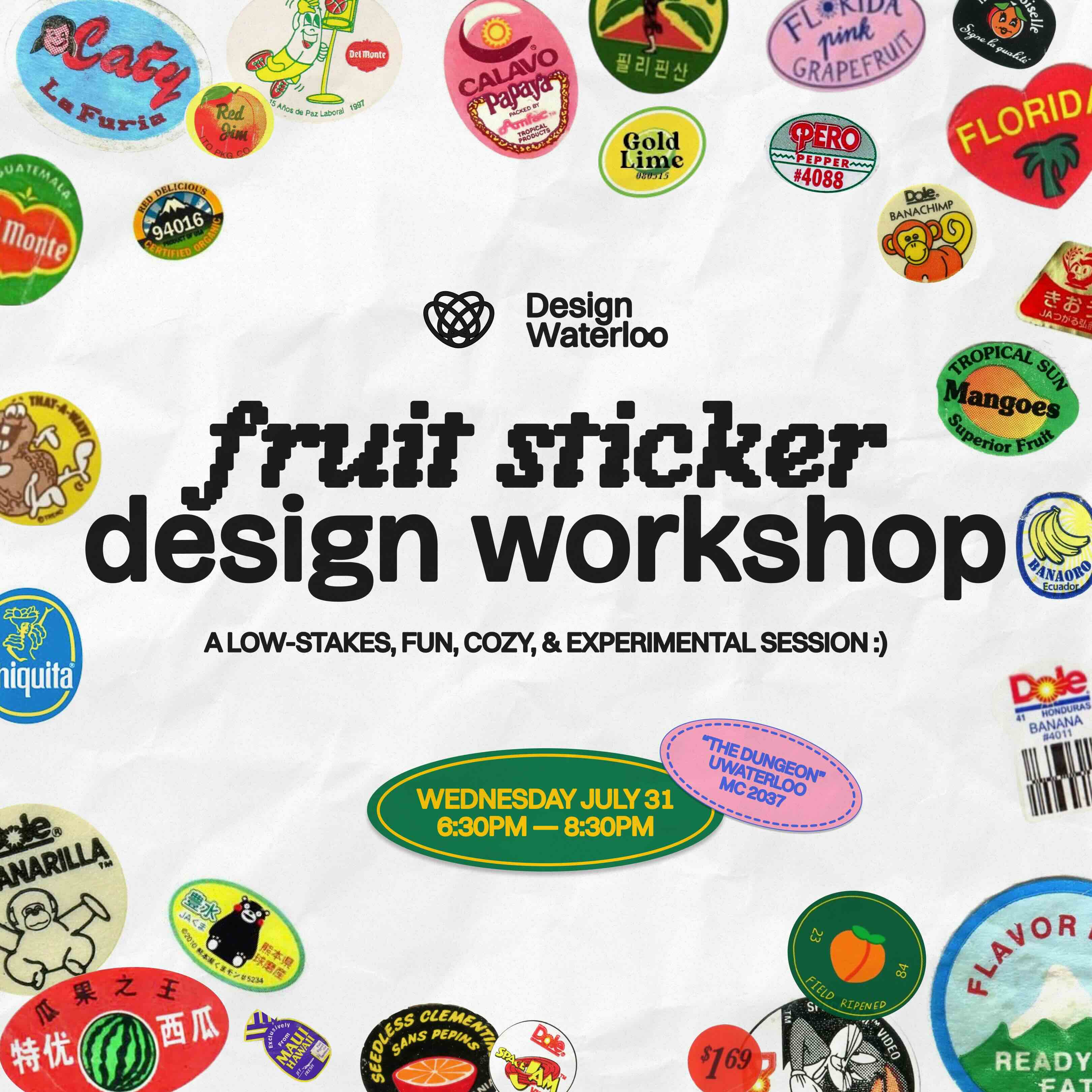 Fruit Sticker Workshop on LUMA